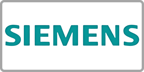 Siemens logo representing Siemens industrial automation and digitalization solutions, including SIMATIC PLCs (S7-1200, S7-1500, S7-200, S7-300, ET 200SP), PROFINET/PROFIBUS/OPC UA networks, WinCC HMIs (Comfort, Unified, Advanced), WinCC Professional/OA SCADA systems, and TIA Portal with SIMATIC STEP 7 for integrated engineering and diital twin integration.