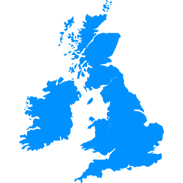 Map of UK and Ireland